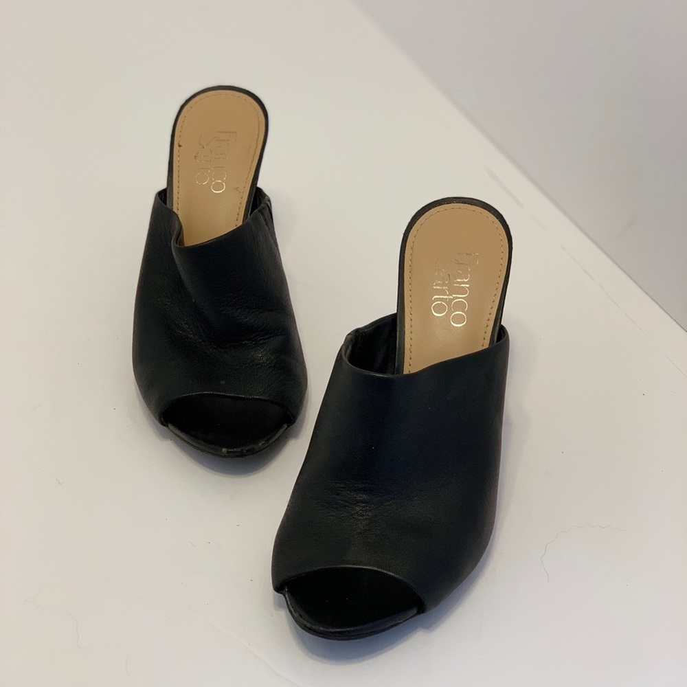 Franco Sarto — Black Leather Heels (7)